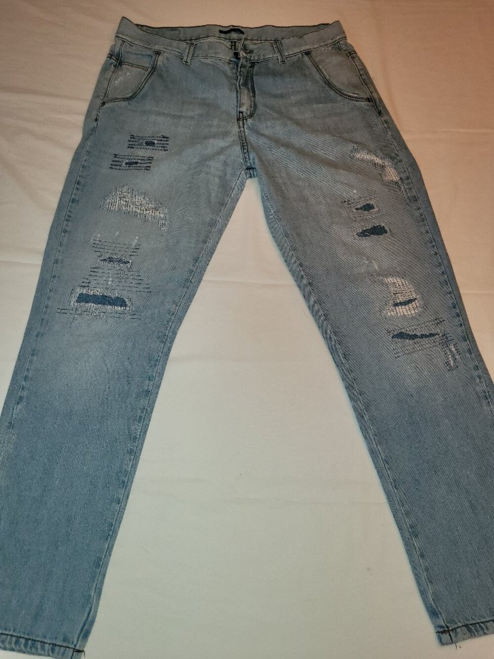 Sisley Valencia Loose Fit Light Wash Denim Jeans